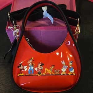 Loungefly Red Glossy Cartoon Shoulder Bag